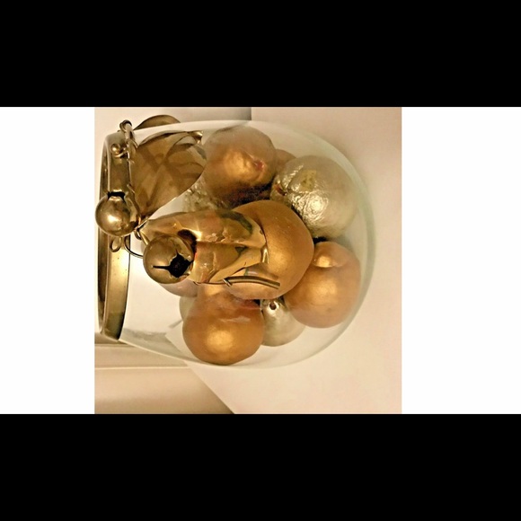 New Italian Glass Pear Gold Silver Italian Italy - Picture 8 of 16